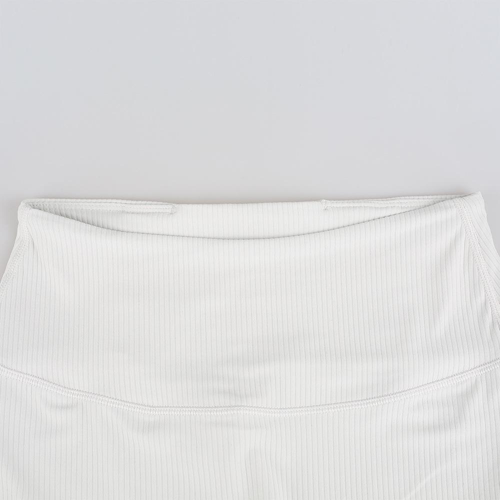 Lulu High-Waisted Ribbed Flare Yoga Pants: Bare-Feel, Butt-Lifting, Slimming Fitness Sportswear