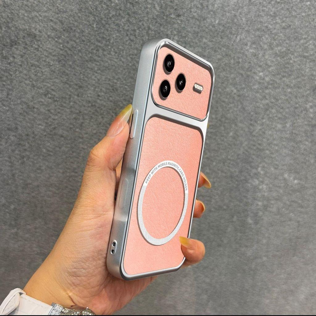 Upgraded Big Lens Protection Case for Xiaomi POCO F7 Pro,F7 Ultra Luxury Leather Casing with Magnetic Ring