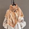 New Retro Atmosphere Butterfly Jacquard Scarf Women's Autumn and Winter Thickened Outer Warm Office Shawl