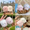 2 Styles Plush Cotton Cat Candy Two Tone Cute Soft Two Tone Keychain Bag Pendant Plush Bag And Car Decoration Birthday Gift