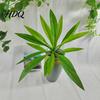 Pink And Purple Faux Flowers Large Realistic Artificial Fern Dragon's Blood Tree Plants with Green Foliage UV-resistant Ferns UV Resistant