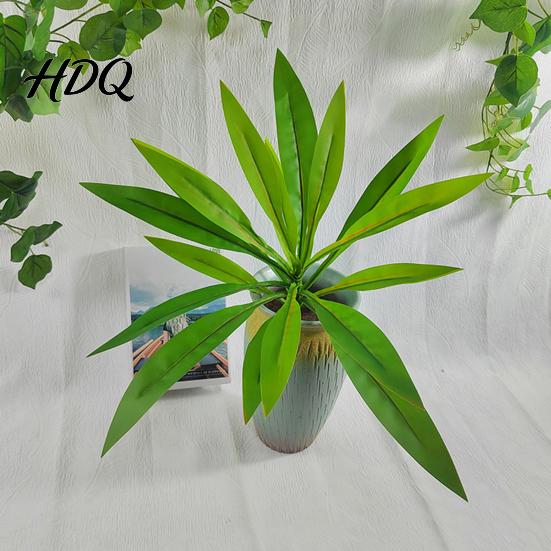 Pink And Purple Faux Flowers Large Realistic Artificial Fern Dragon's Blood Tree Plants with Green Foliage UV-resistant Ferns UV Resistant