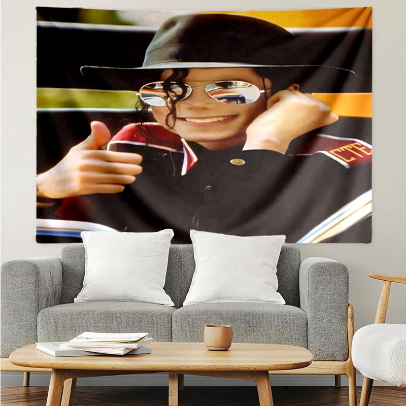 1PC Michael Muisc K-pop Music Group Tapestry Accessories for Bedroom,Livingroom, Dormitory Room Wall Decor Fan Birthday Gifts