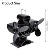 Wood Burning Stove Fan Replacement Wood Burners Double Head Shape Fireplaces Fan Stove Accessories Energy Saving
