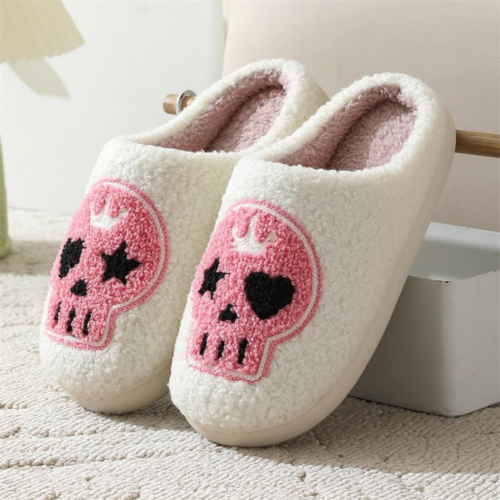 Halloween Women's Cotton Slippers Fashionable And Casual Closed Toe Slippers For Home Outdoor Wear Womens Home Slippers