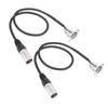 2 Pcs 3Pin XLR Female To 3Pin Male Panel Mount Adapter Mic Feed Thru Converter  for Floor Box