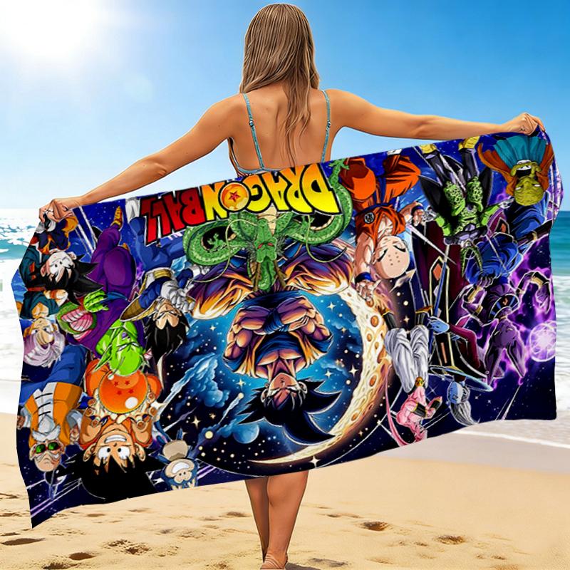 1Pc Dragon Ball Heroes Beach Towel Quick Dry Multiuse For Beach Pool Gym Yoga Home Travel Christmas Halloween Xmas Gift L1334