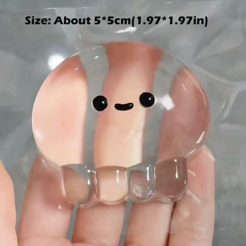 Stress Relief Jellyfish Squeeze Toy TPR Sensory Fidget Toy Cute Pinching Decompressing Toy