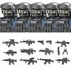 Militär Spezialkräfte Serie Bausteine Stadt Polizei Kommando SWAT Armee Soldat Figur Gasmaske Waffen Steine Spielzeug