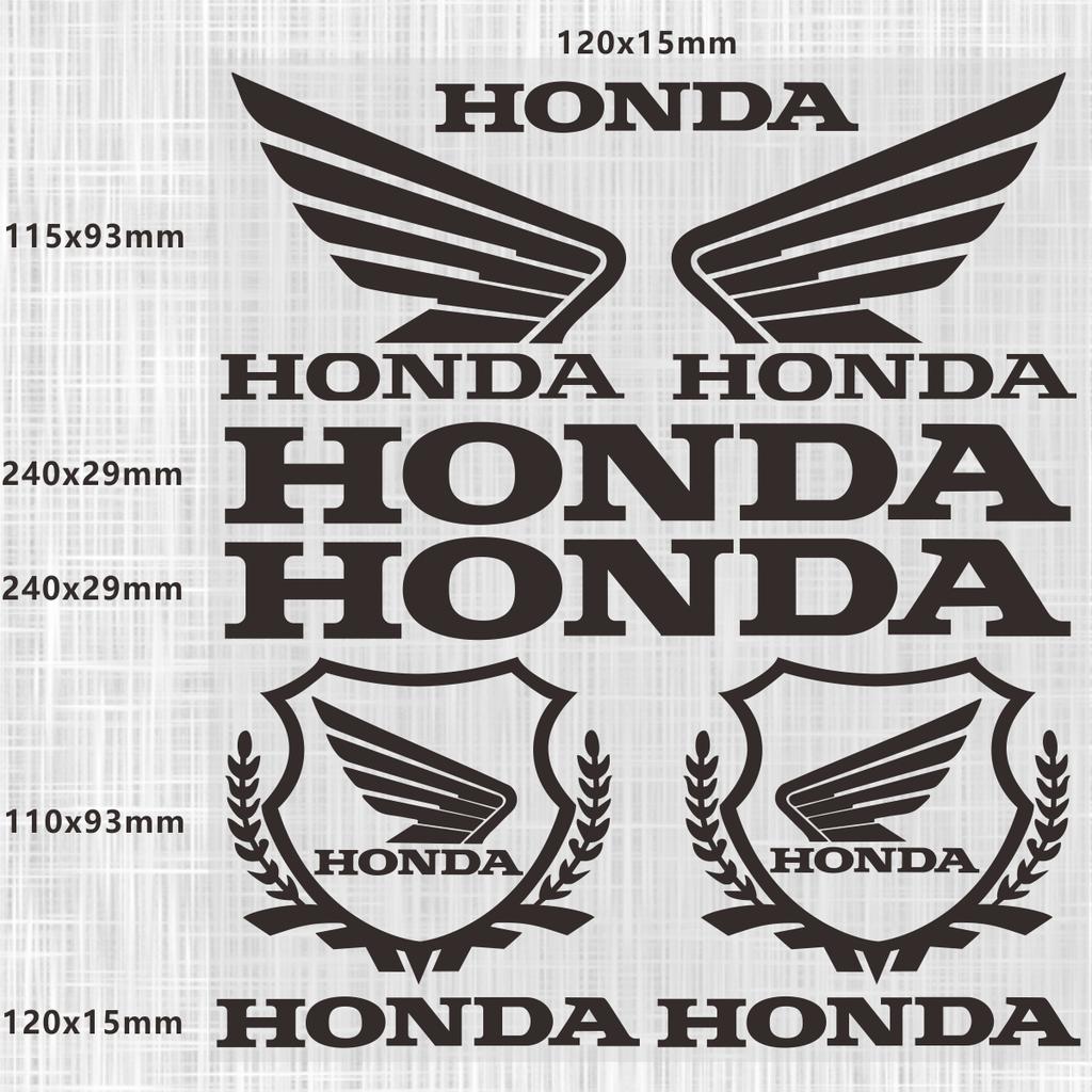 CKU5 Reflective Honda Sticker Logo Motorcycle Helmet Decal Waterproof