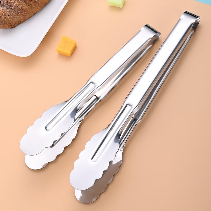 Stainless Steel Kitchen Food Tongs (4-Pack)