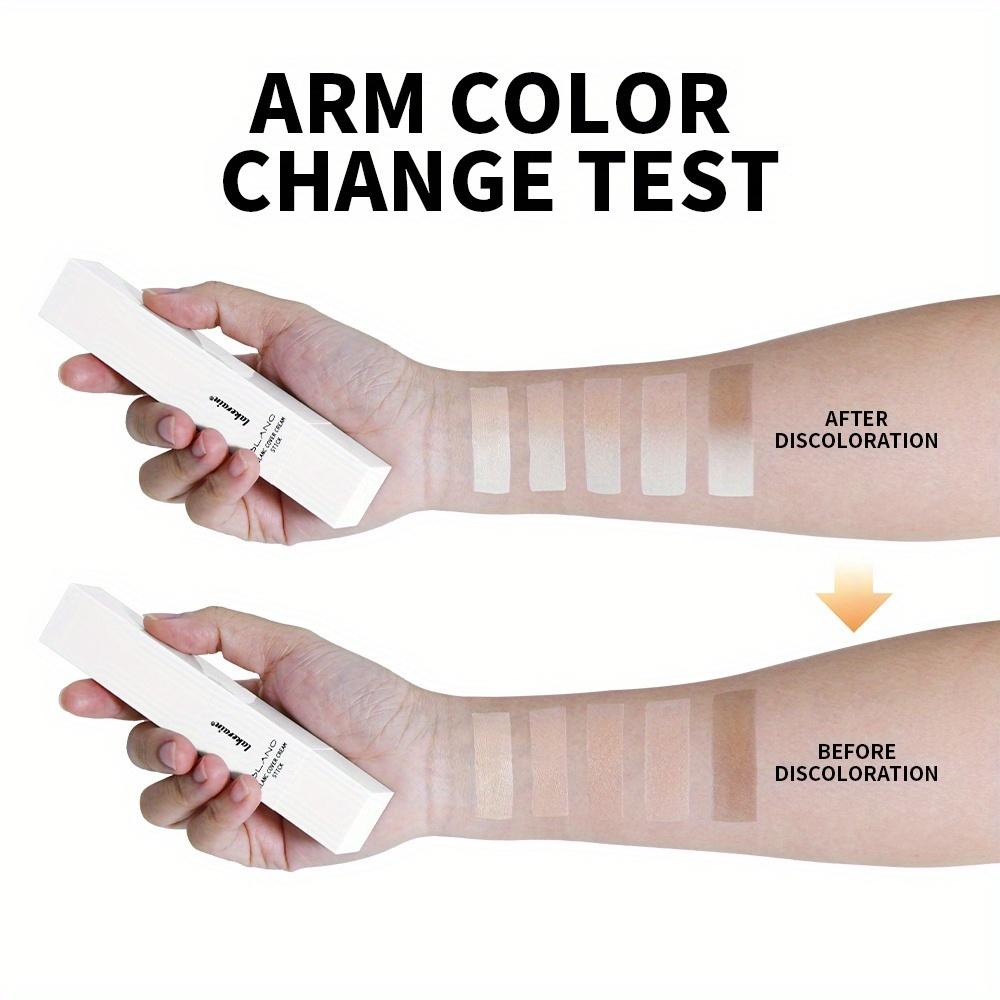 Foundation Stick Color Changing Foundation with Detachable Brush Blanc Cover Cream Stick Changing Hight Coverage Base Makeup
