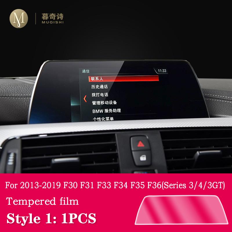 For BMW F30 F31 F34 GT 2013-2018 Car Interior Carbon Fibre Film 5D PET Center Console Anti Scratch Resist Film Accessories Refit