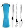 Zipper Tableware Bag with Storage Bag Cutlery Bag Portable Tableware Set  Home/Camping