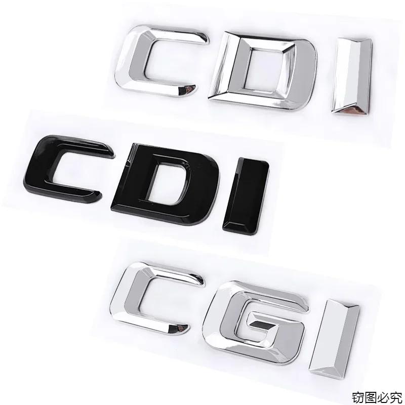 ABS Car Tail Letters Emblem Sticker Auto Fender Side Badge for Mercedes Benz CGI CDI Logo W111 W210 W213 W203 W205 CLK CLA GLA RW1
