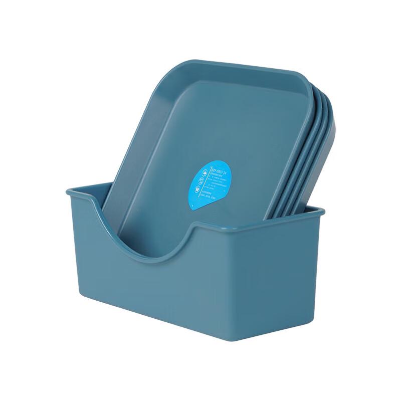 BoBao European Style Square Plastic Snack Tray Set