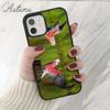 Rainbow Flower Bird Ringneck Parrot Phone Case for iPhone 11 12 13 14 Pro Max mini XR XS SE 2020 7 8 Plus Samsung S21 S22 Cover