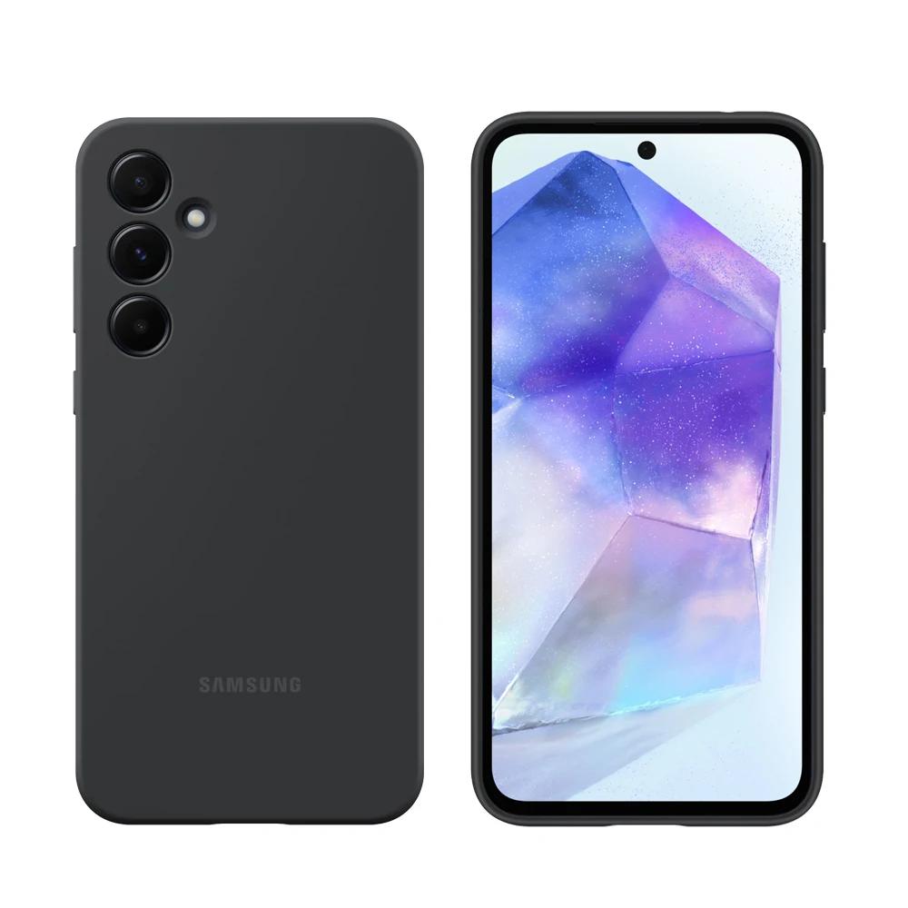 Samsung Original Liquid Silicone Cover Case For Samsung Galaxy A55 5G Soft Shockproof Shell Phone Case Cover