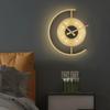 Lampada da Parete LED Moderna Applique Orologio per Camera da Letto Comodino Soggiorno Sala da Pranzo Corridoio Portico Corridoio Arredamento Casa Apparecchio di Illuminazione Lustro