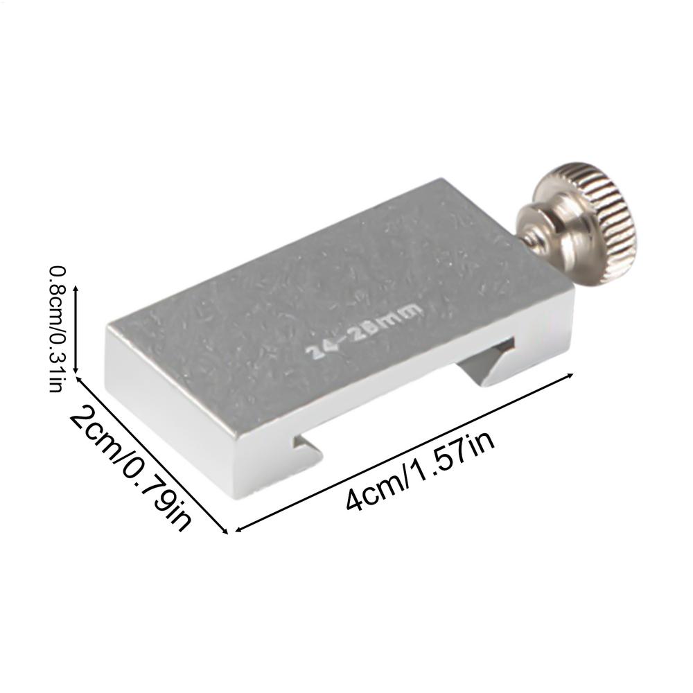 High Precision Aluminum Alloy Ruler Positioning Block Stopper & Scribe Locator for Carpentry, Steel Ruler Measuring, Home Repair