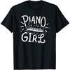 Piano Girl T Shirt Tshirt Pianist Musical Gift T-Shirt, Long Sleeve Shirt, Sweatshirt, Hoodie