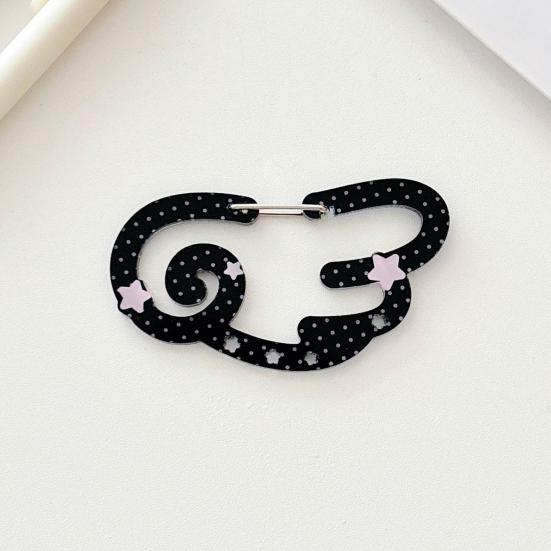 Acrylic Keychain Hook Clip Lightweight Pendant Decoration Key Bag Car Charm Key Chain Backpack Accessory