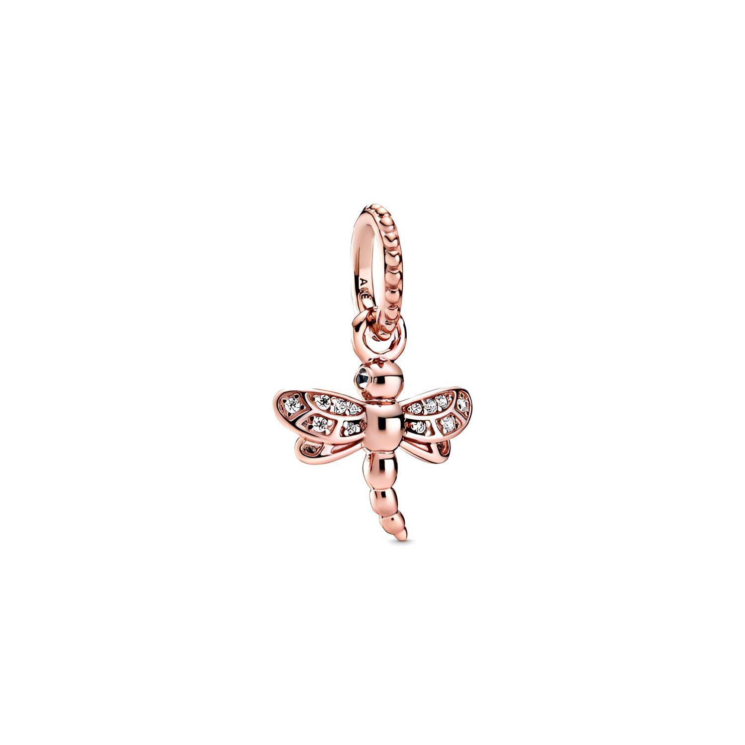Pandora Rose Gold Sparkling Dragonfly Pendant Unisex Jewelry 388803C01 Rose Gold