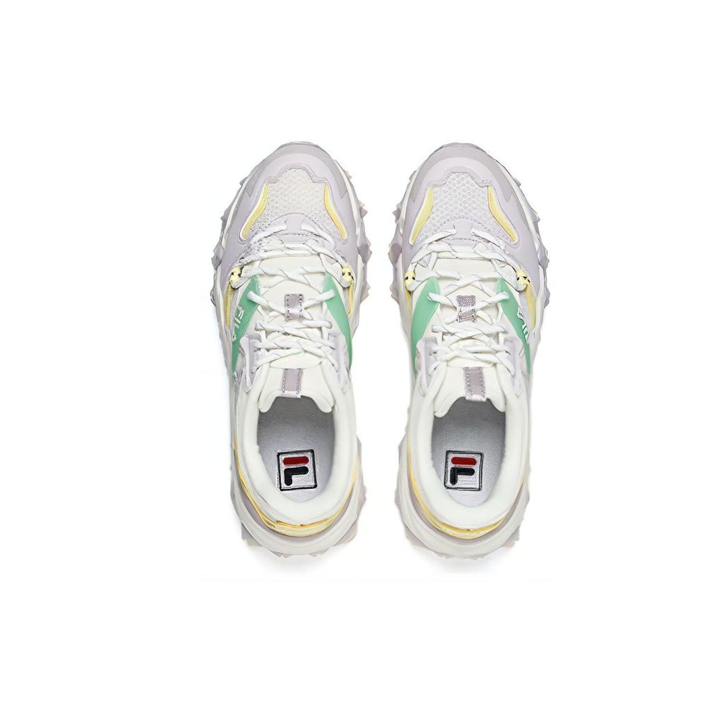 Fila Oakmont 2 Mesh TPU Leather Retro Sports Low-Top Lifestyle Shoes Women Sneaker White Gray F12W232133FSG