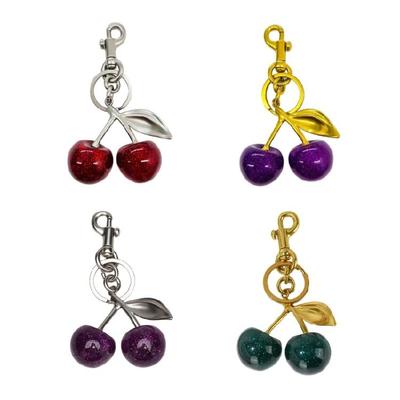 Fashionable Cherrys Sturdy Alloy Charm Pendant Elegant Keychain Charm Accessory for Styles Expression Daily Use