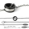 [Fe-fe] fe-fe x phiten Special Edition Phiten Ring, Diamond Pattern, Titanium Black, Men's Sports Necklace, Suitable for Allergy-Friendly Men