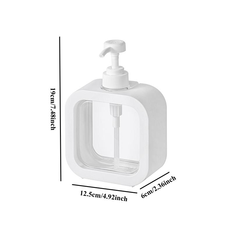 Liquid Sub Bottle Portable Sub Bottle Lotion Shower Gel Shampoo Press Type Visible Empty Bottle, Which Can Lock The Press Head 2Pcs