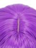 Purple Synthetic Wig with Long Straight Microcurls for Women Party Cosplay Music Festival Masquerade Ball Gifts