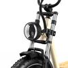 ONESPORT W77 Electric Bike - 48V 250W Motor, 90km Range, 20"x4.0" Tires, Hydraulic Brakes, Bluetooth Support for Urban Commute