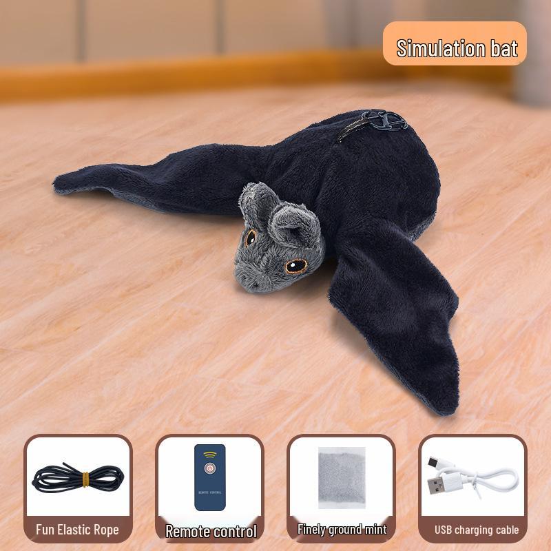 Cross-Border Electric Sparrow Cat Toy: Simulated Shaking Bird with Swinging Wings for Feline Entertainment