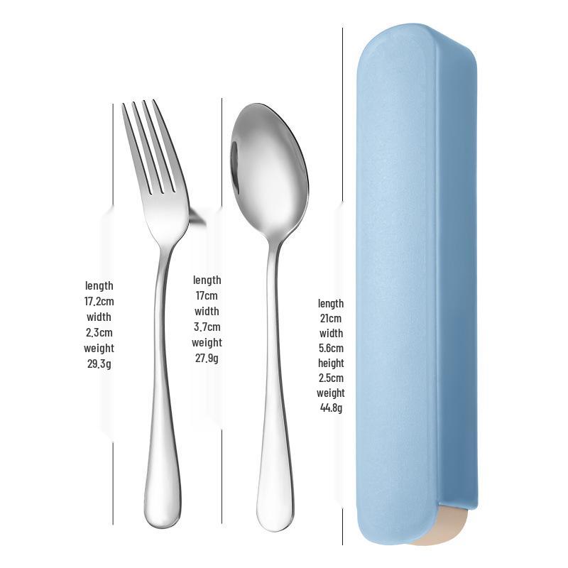 3-Piece Minimalist Stainless Steel Cutlery Set: Portable Knife, Fork & Spoon for Home, Student, or Outdoor Use