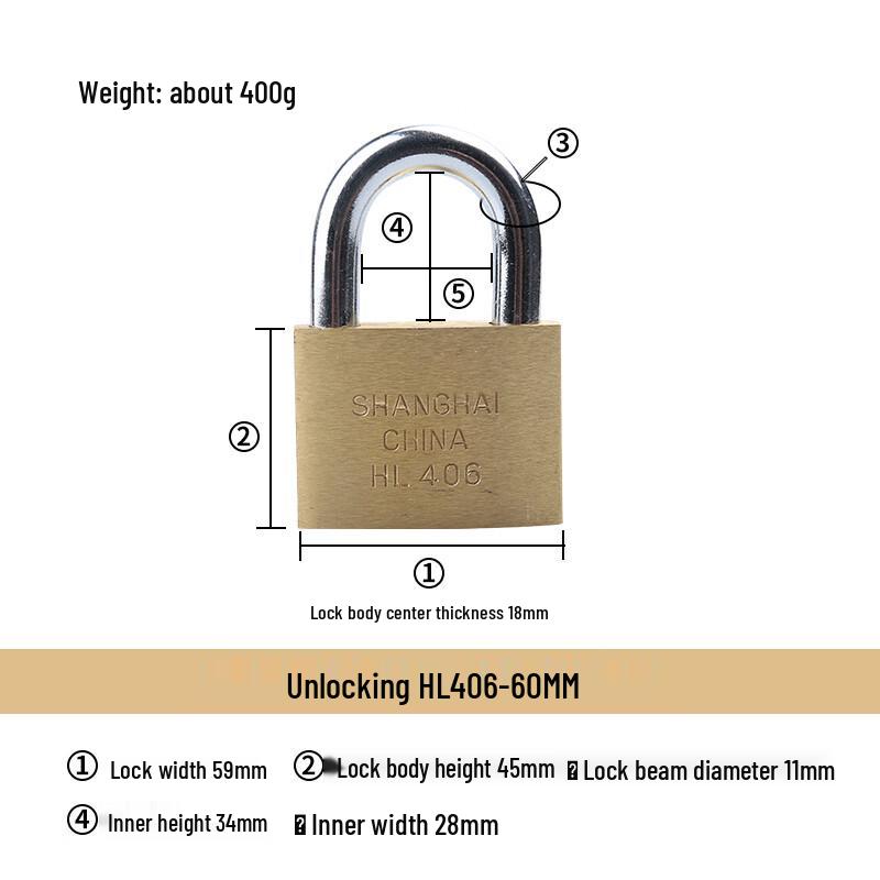 Heavy-Duty Bronze Padlock