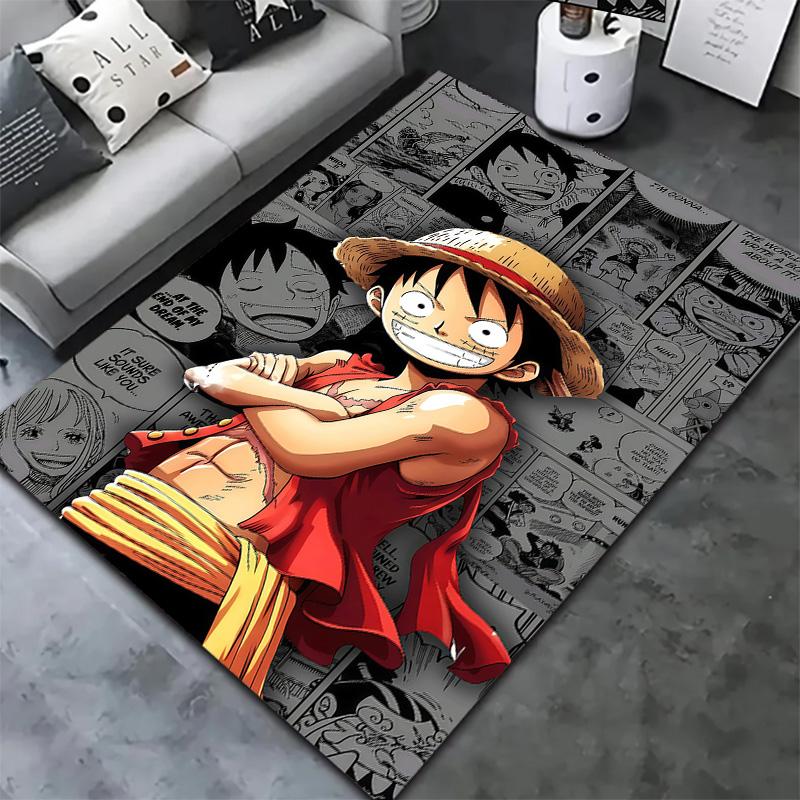 One Piece Monkey D Luffy Carpet Rug For Living Room Bedroom Home Sofa Decoration,kids Play Nonslip Floor Mat