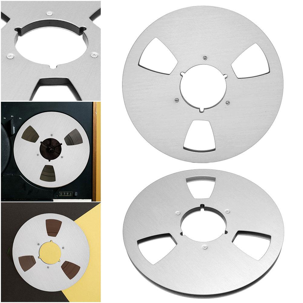 1/2PCS 1/4 10.5 Inch Empty Tape Reel Aluminum Alloy Reel Tape Recorder Accessory Empty Disc Opening Machine Parts for Nab