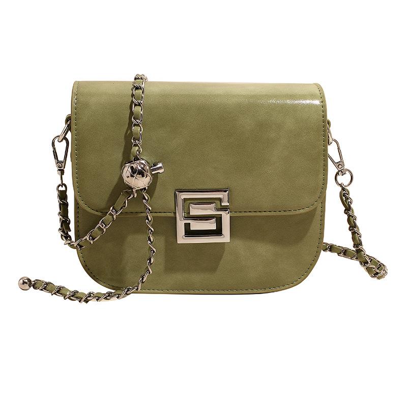 

Retro underarm bag 2025 new autumn small square bag high-end niche chain single shoulder crossbody tofu bag зелёный