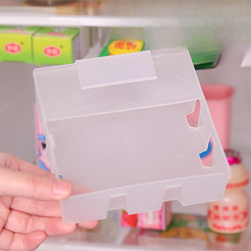 Zásuvkový úložný box do lednice, zacvakávací závěsný sáček na koření do lednice, krabice na organizaci svačin, krabička na uchovávání pleťových masek