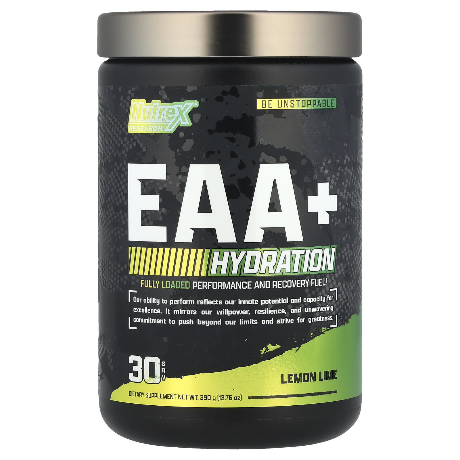 

Nutrex Research, EAA + Hydration, Lemon Lime, 13.76 oz (390 g)