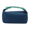 Hermes Bride-A-Brac Palladiumbeschichtete Leinwand Aufbewahrungstasche Herren Taschen Marineblau H103222M03