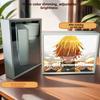 21cm/8.27in Demon Slayer Light Painting 3D Anime Mirror LED Boxs USB Plug-in Model Acrylic Peripherals Birthday Gifts Decoration
