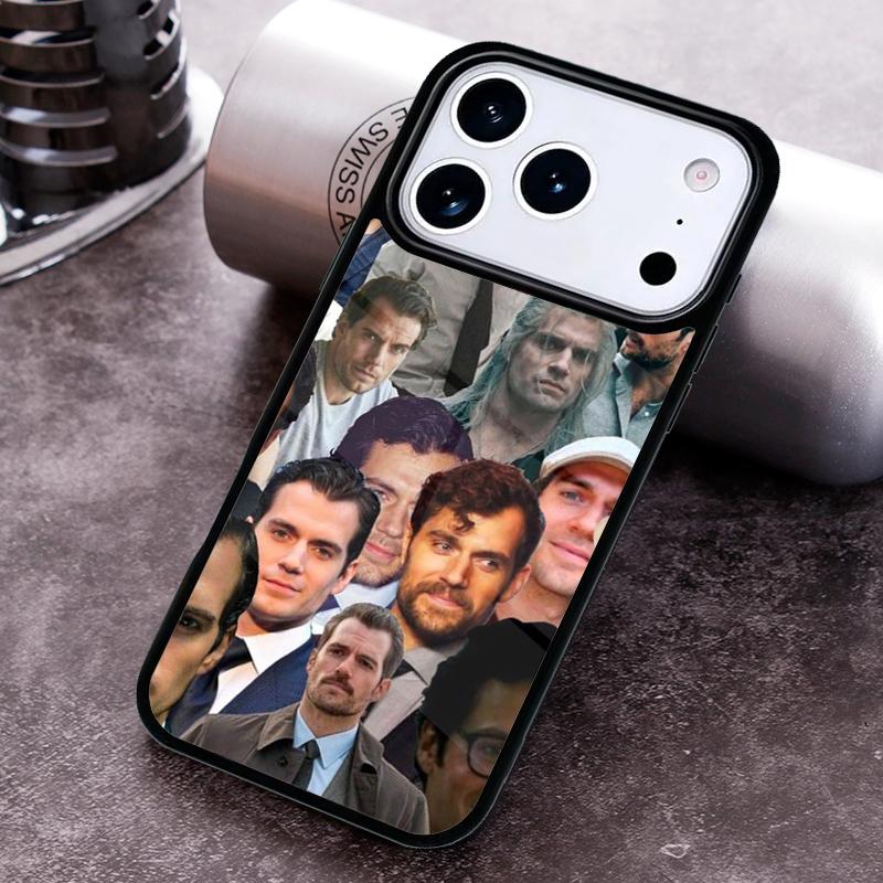 

Henry Cavill Phone Case for iPhone 17 16 15 Pro Max Air 14 13 12 11 Plus Shockproof Cover iPhone 16 Pro