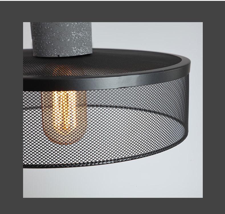 Retro Industrial Cement Pendant Light - American Country Style for Cafes, Bars, and Restaurants