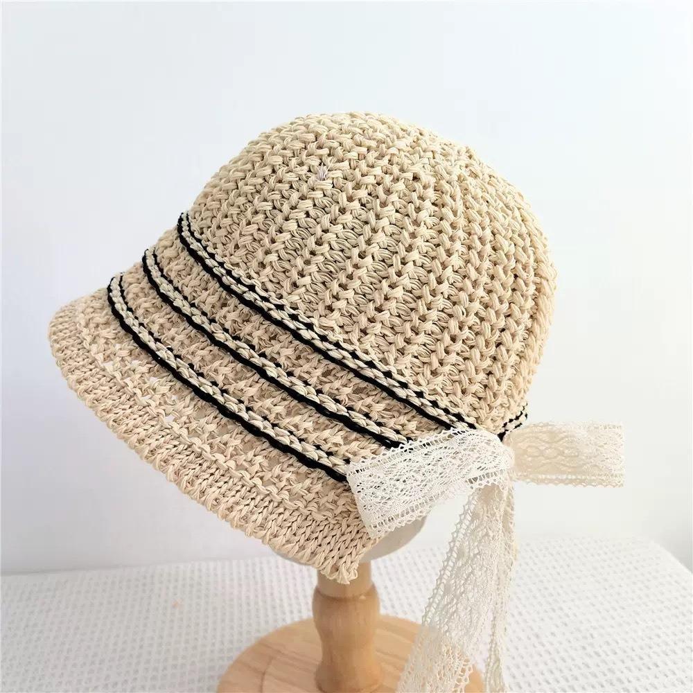 Anti-UV Bucket Hat Lace Fisherman Hat New Sunscreen Hat  Summer