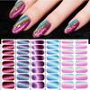 1SET Flash Cat's Eye Nail Oil Film Nail Art Sticker European and American Scallion Powder Nail Sticker Nail Art Sticker