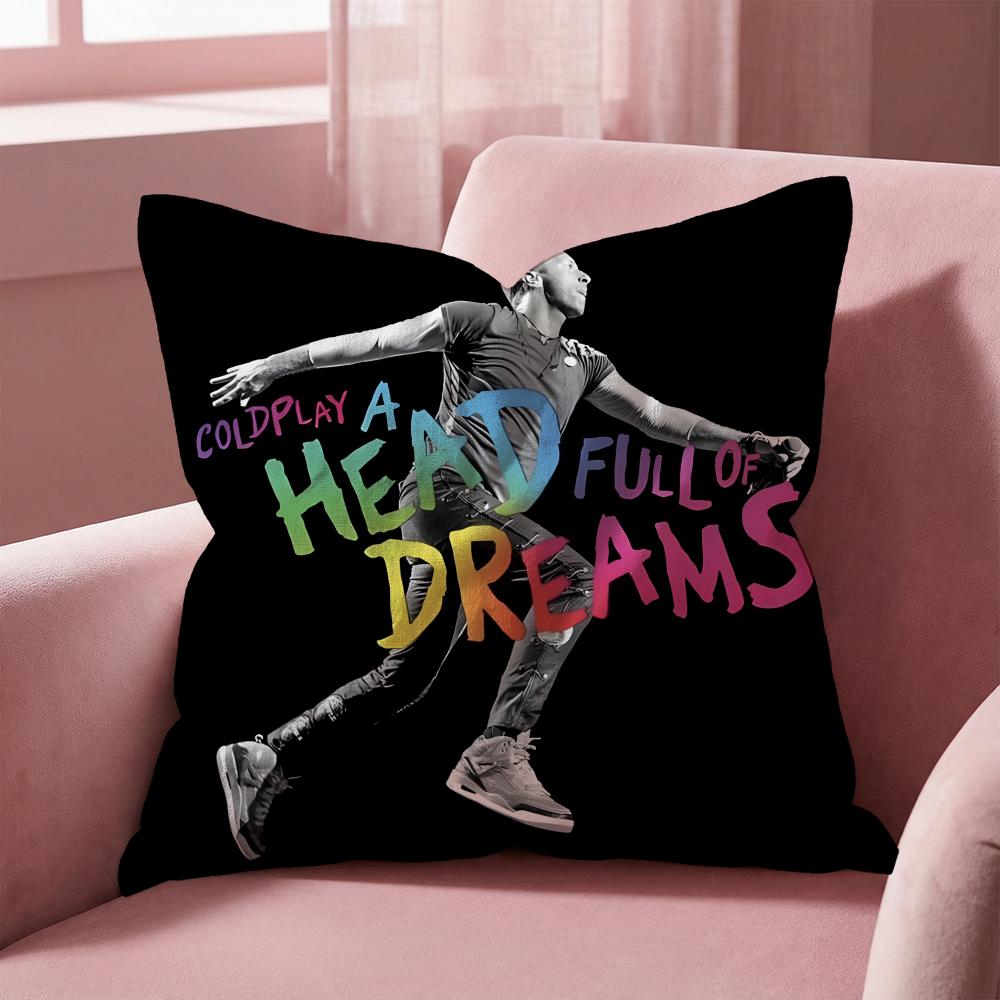 Coldplay Kissenbezug Mehrzweck-Kissenbezug für Zuhause & Auto - Wendbar, Weich & Langlebig für den täglichen Gebrauch