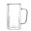 Shangqi Four-Corner Double-Wall Glass Beer Mug