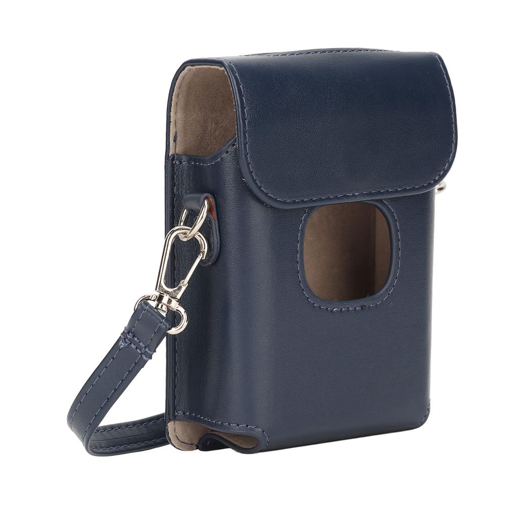 Husă Protectoare Portabilă pentru Cameră Instantanee cu Curea de Umăr Geantă pentru Cameră din Piele PU Culoare Pură pentru